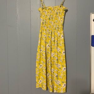 Yellow floral dress